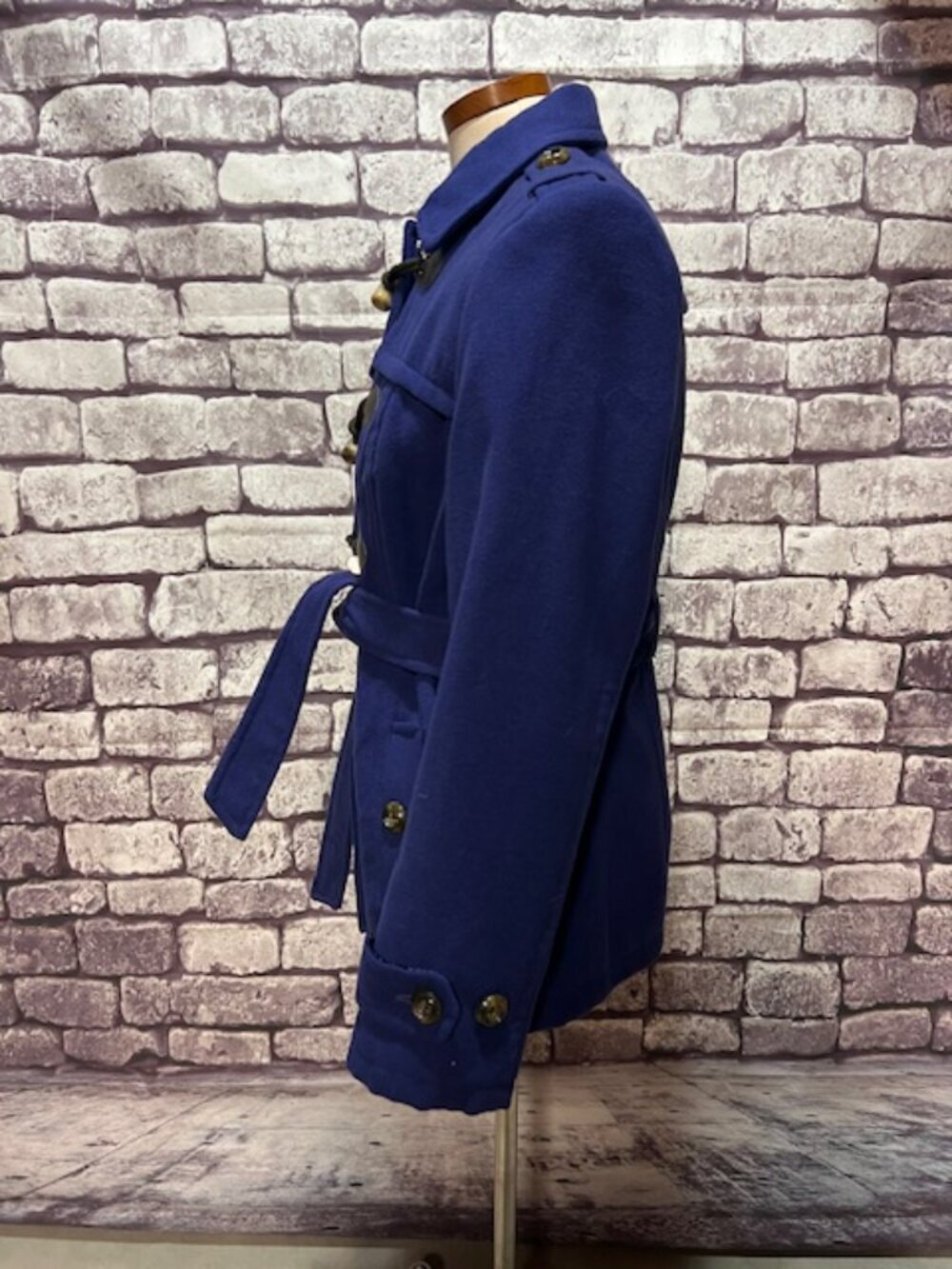 George Blue Long Sleeve Coat Size M - Picture 4 of 8